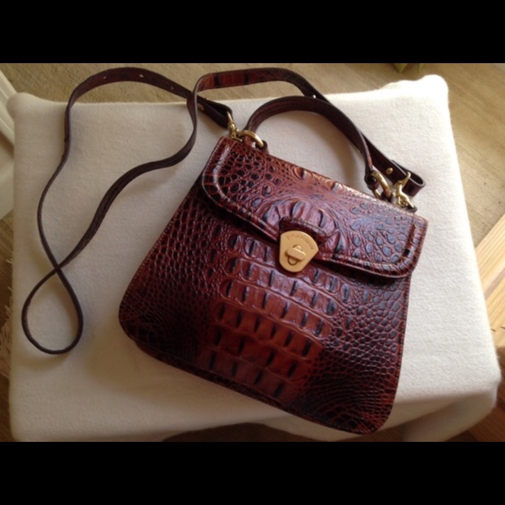 Brahmin Crocodile crossbody handbag